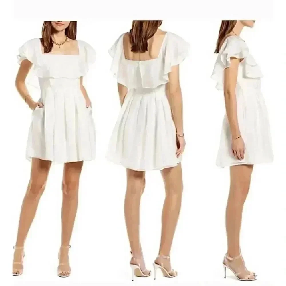Something Navy Women's Ivory Dress